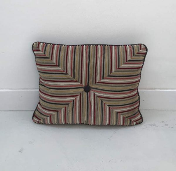 Candystripe Quarters Cushion (pale version)