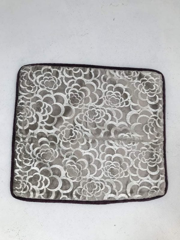 Silver Petals Cushion